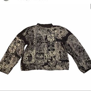 People of the Labyrinths printed sweater